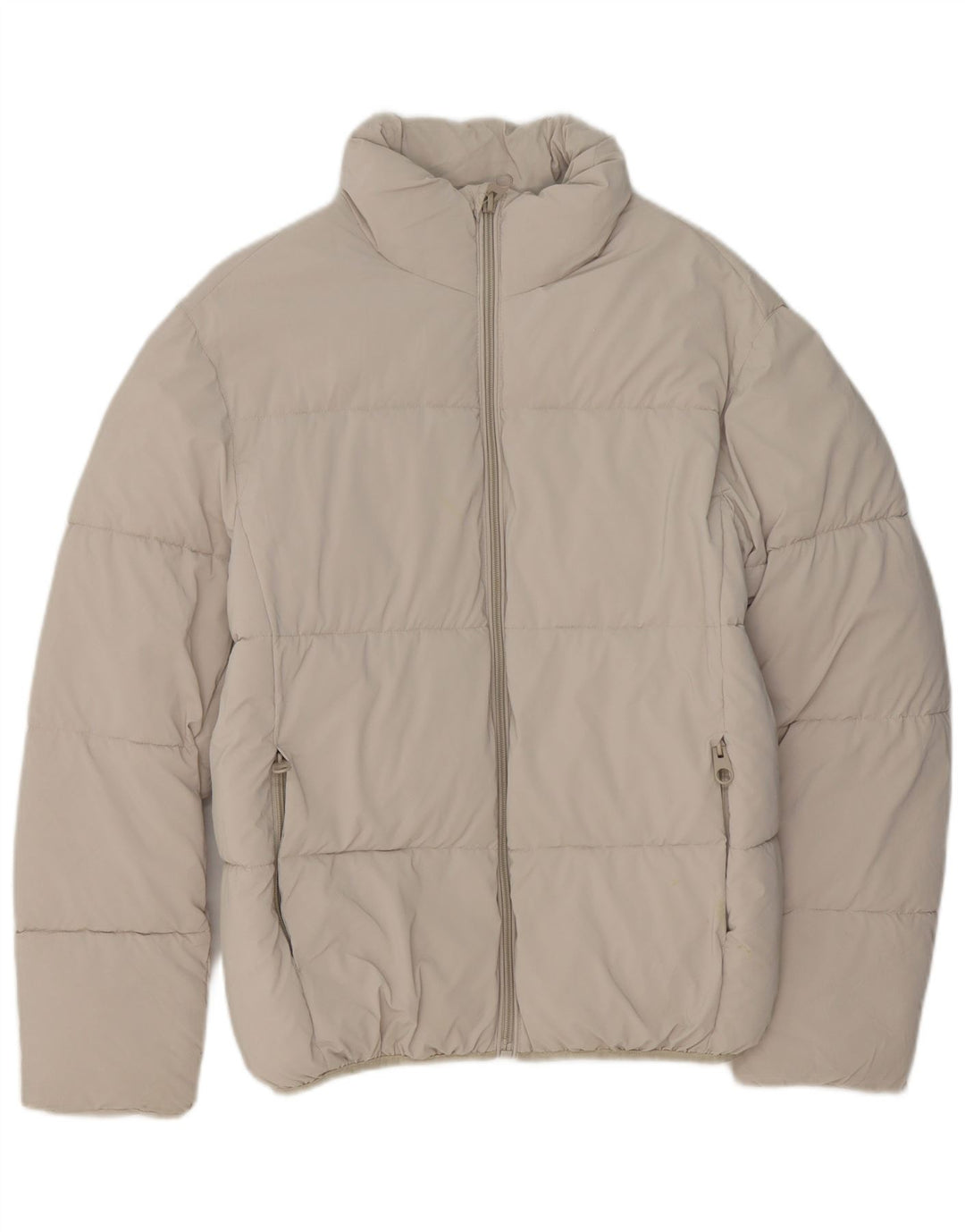 ZARA Veste matelassée homme UK 36 Small Beige Polyester