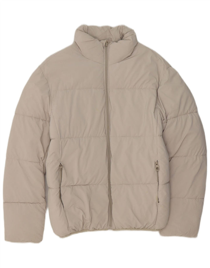 ZARA Veste matelassée homme UK 36 Small Beige Polyester