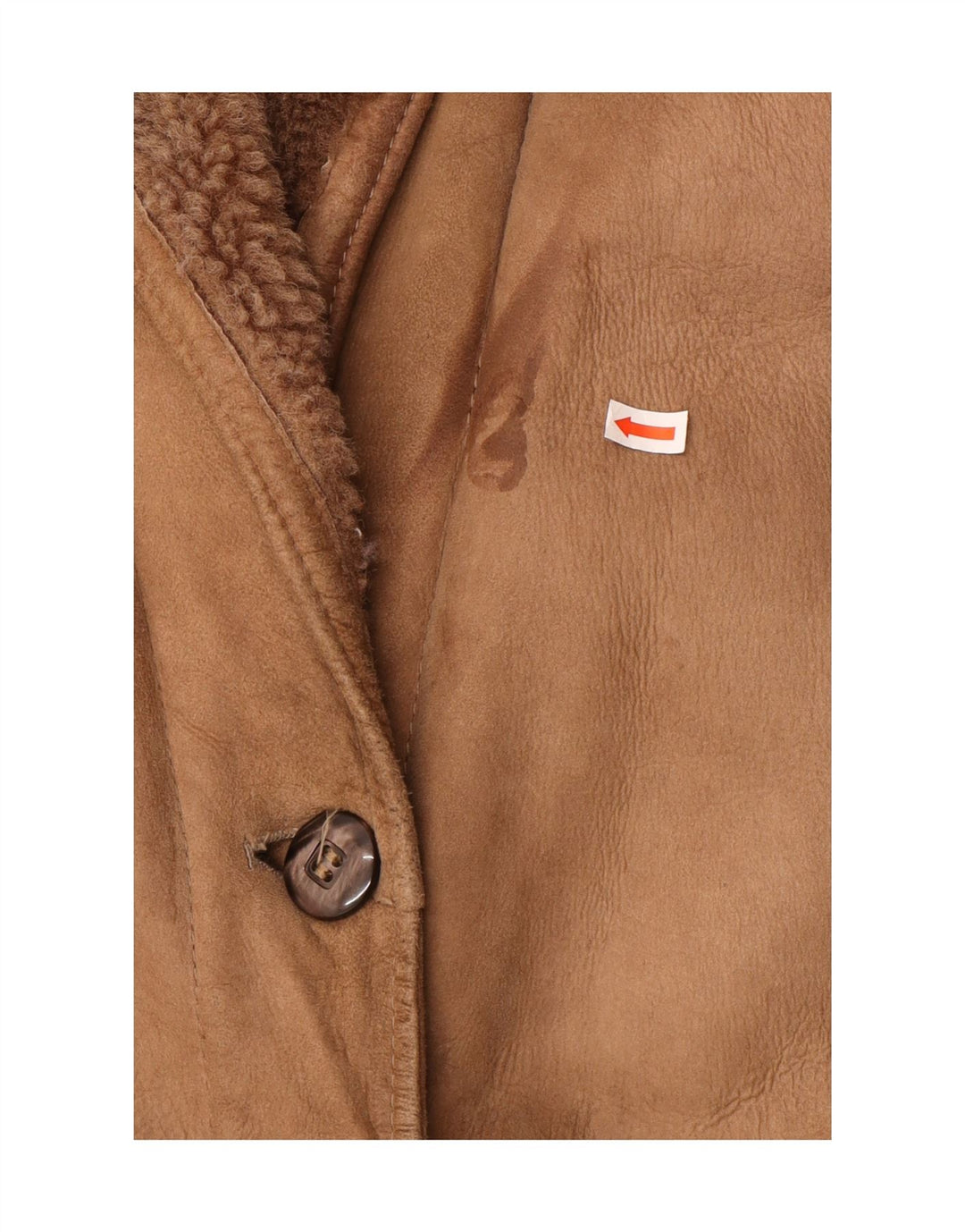 Ellesi Manteau en peau de mouton pour femme IT 50 XL Marron