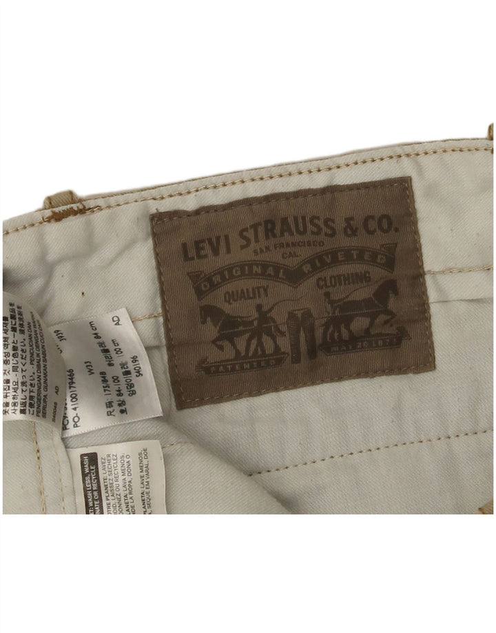LEVI'S Short Chino Homme W33 Coton Beige Moyen
