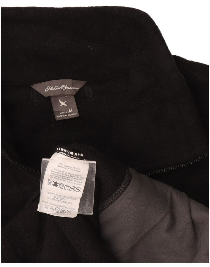EDDIE BAUER Gilet polaire pour femme UK 12 Medium Noir Polyester