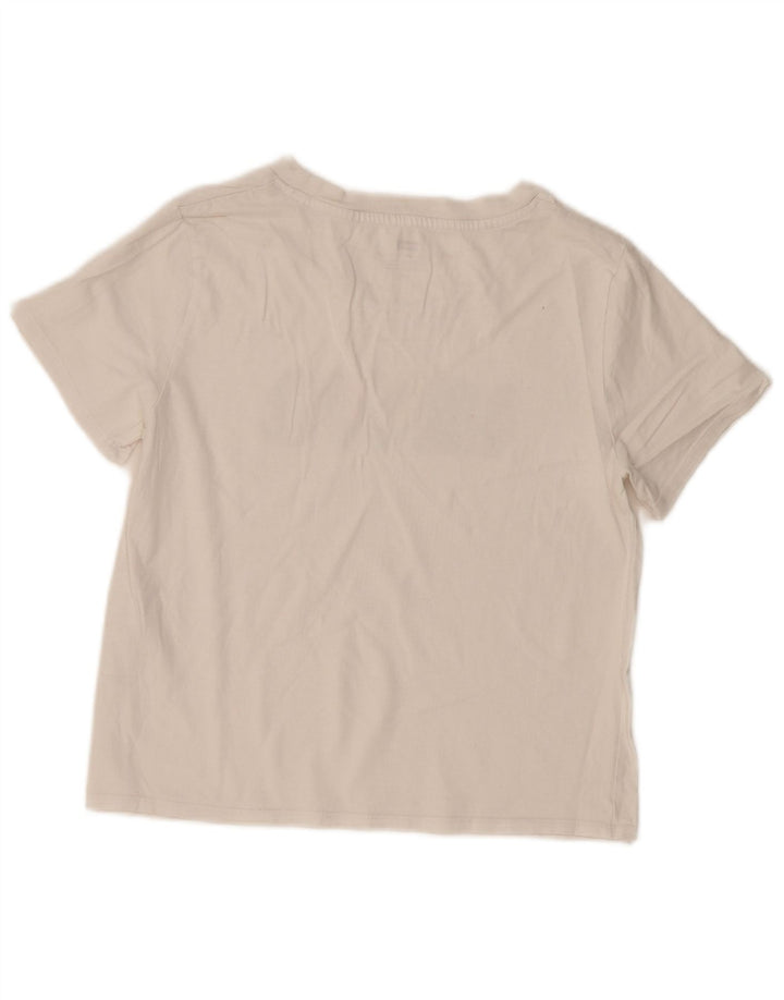 Levi's T-Shirt Graphique Femme UK 10 Small Blanc