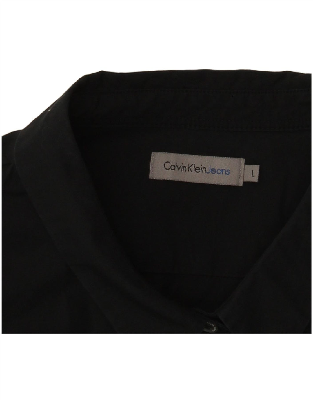 Calvin Klein Jeans Chemise Femme UK 14 Large Noir