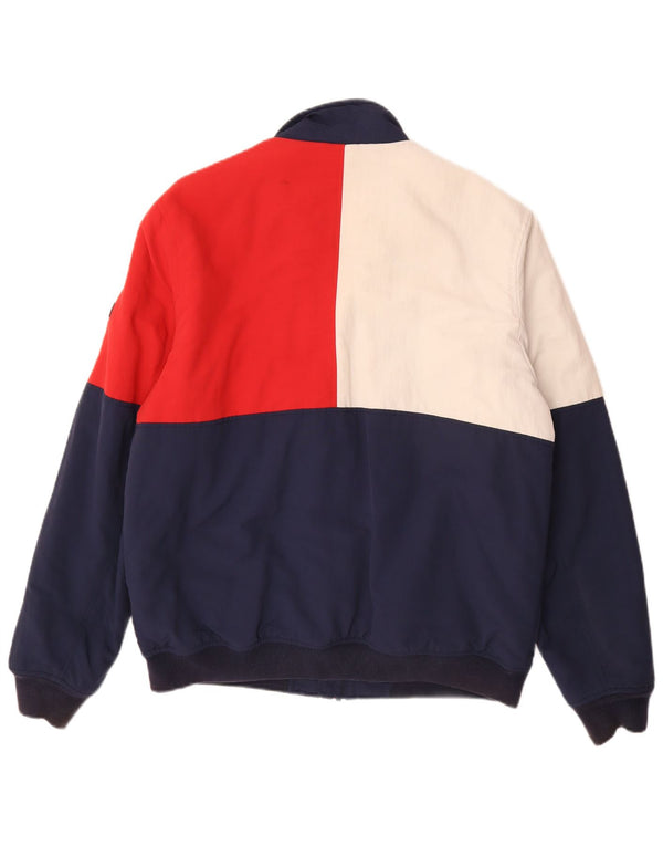 Tommy Hilfiger Veste Bomber Homme UK 40 Large Multicolore Colourblock