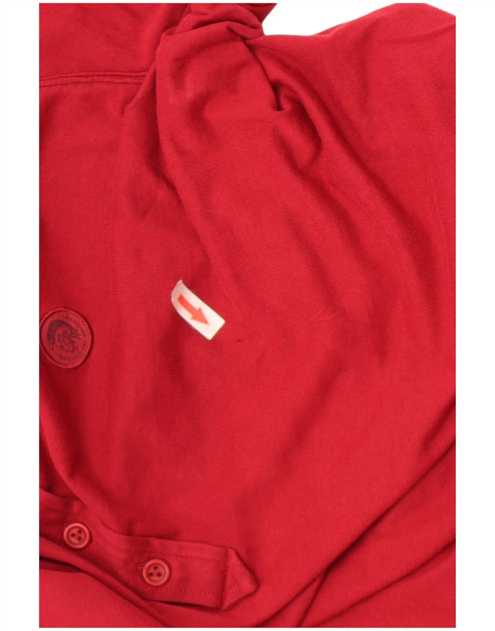 Diesel Polo Homme Petit Bordeaux