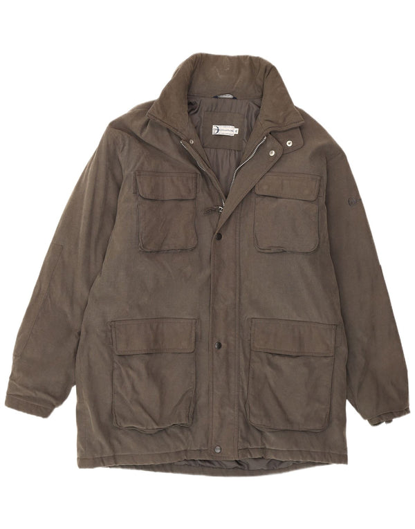 Sergio Tacchini Veste matelassée à capuche pour homme UK 42 XL Gris