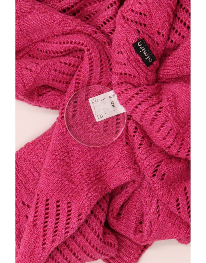 Almira Pull surdimensionné à col rond pour femme IT 40 Petit coton rose
