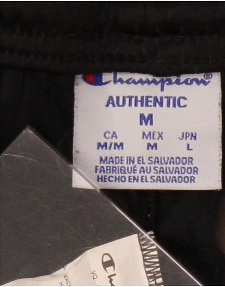 Champion Short de Sport Homme Noir Moyen Polyester