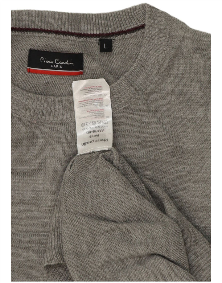 Pierre Cardin Pull col rond homme grand gris acrylique