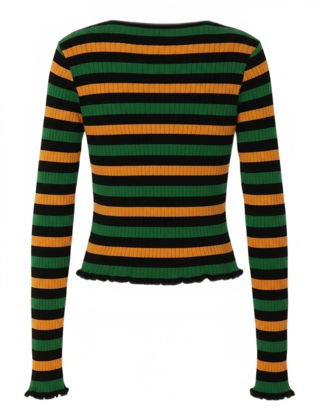 Zara Womens Crop Top UK 12 Medium Multicolore Rayé