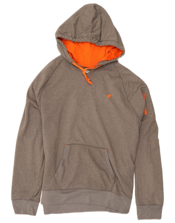 Fila Pull à capuche pour homme XL Gris Polyester