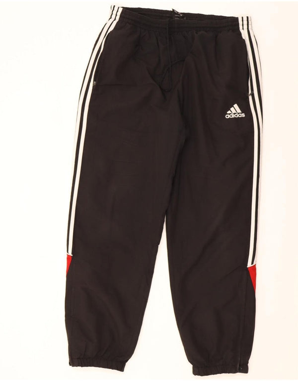 Adidas Pantalon de survêtement pour homme UK 44/46 Large Noir Colourblock