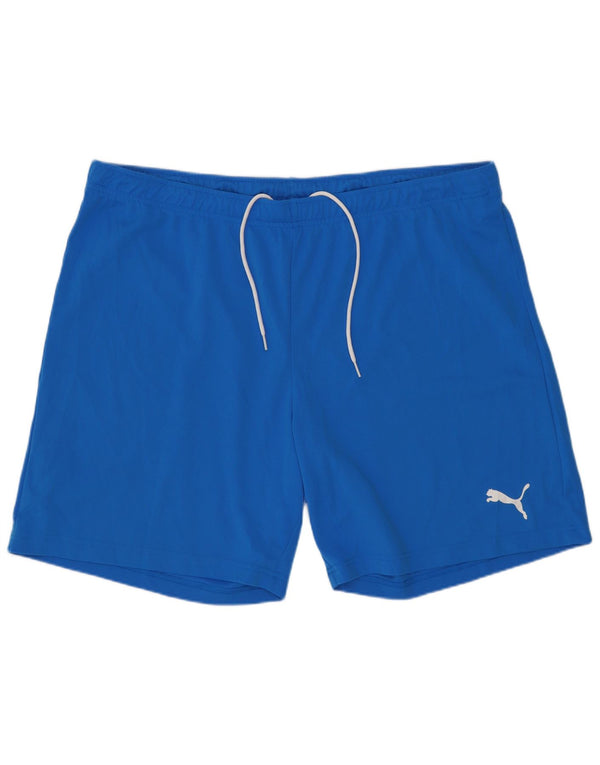 Puma Short de sport pour homme 2XL Bleu Polyester Sports
