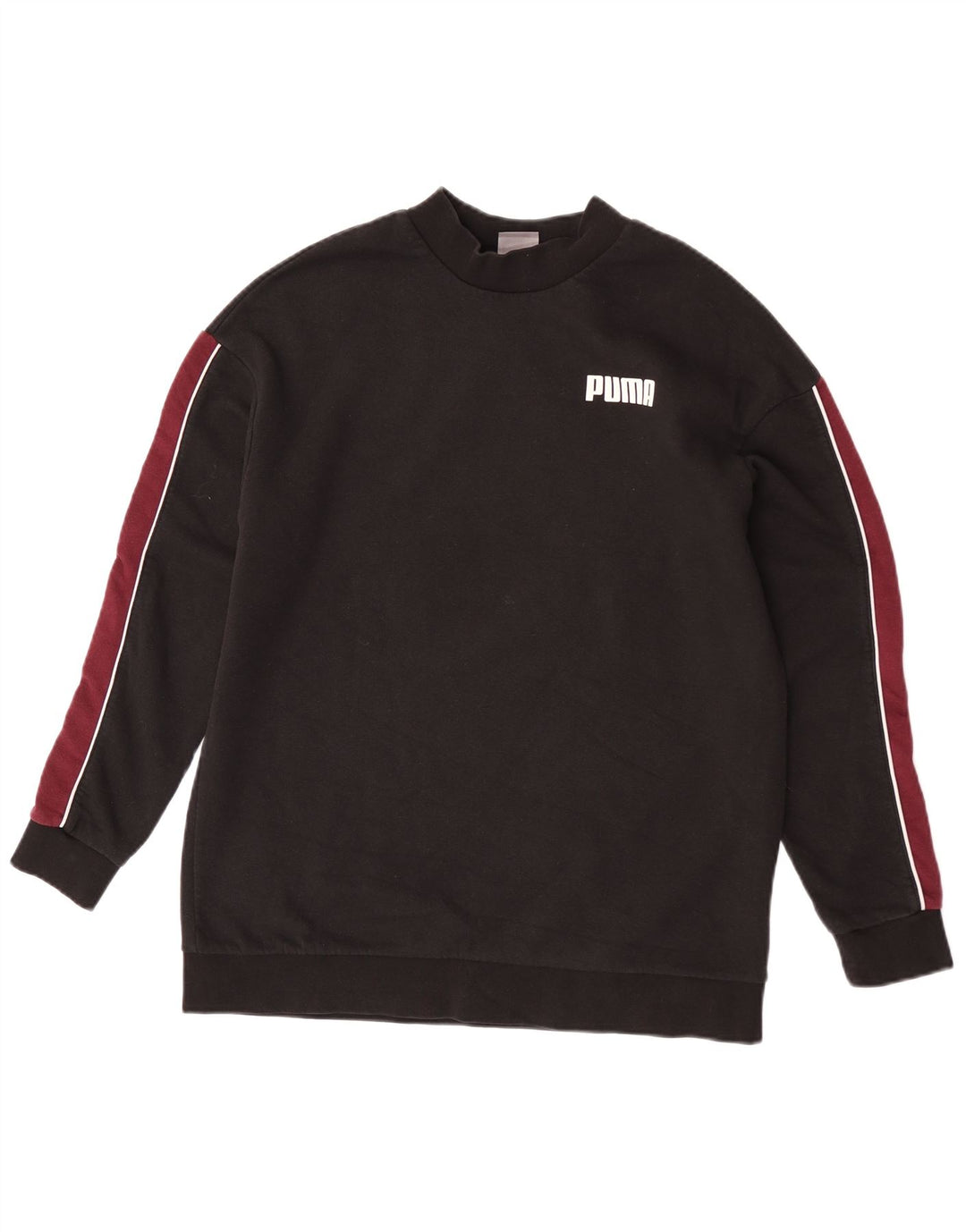 Puma Sweat-shirt pour femme UK 12 en coton color block noir moyen