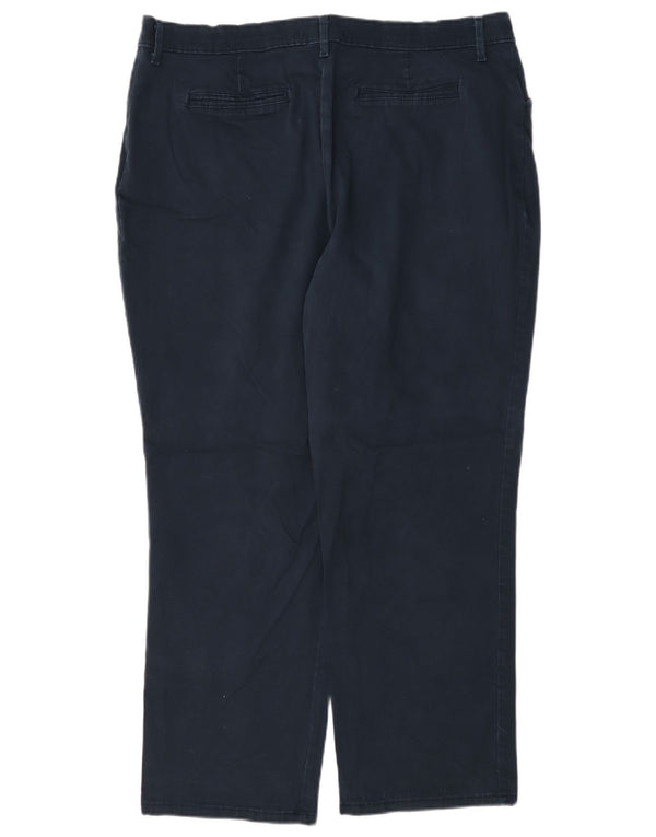Lee Pantalon décontracté coupe décontractée pour femme US 18 2XL W38 L28 Bleu marine Coton