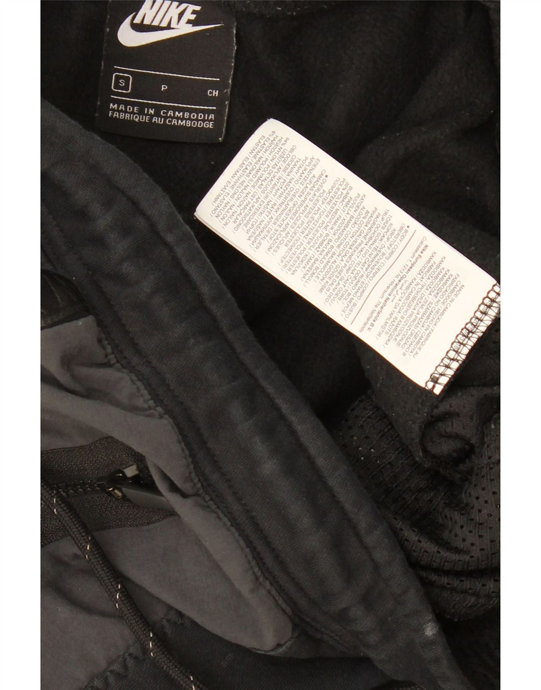 NIKE Pantalon de survêtement pour homme Pantalon de jogging Petit Noir Colorblock Coton