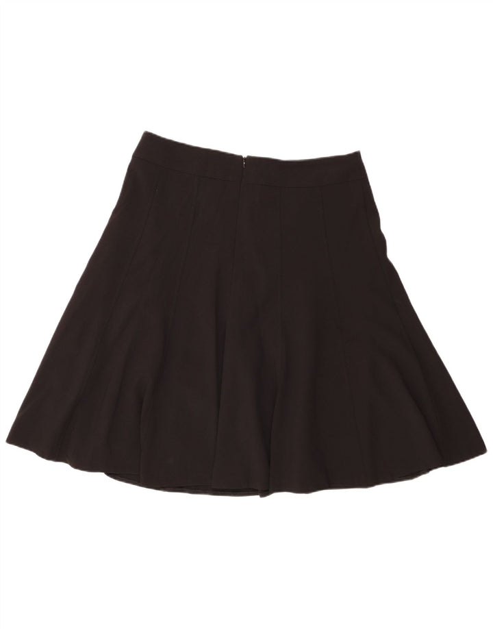 Marks & Spencer Jupe trapèze pour femme UK 12 Medium W32 Noir Polyester