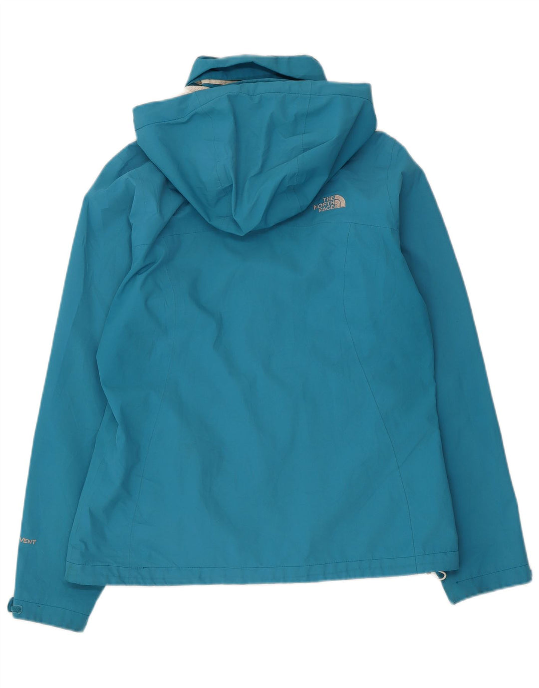 The North Face Veste de pluie à capuche pour femme UK 14 Bleu moyen Polyester