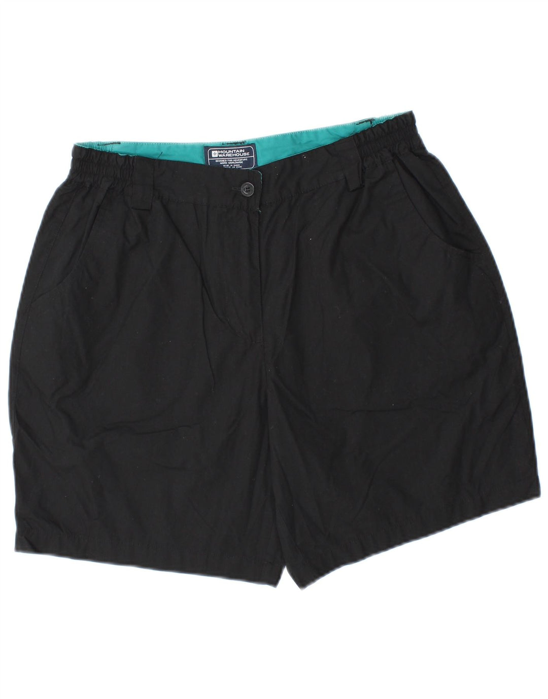MOUNTAIN WAREHOUSE Womens Casual Shorts UK 12 Medium W30 Black Polyester