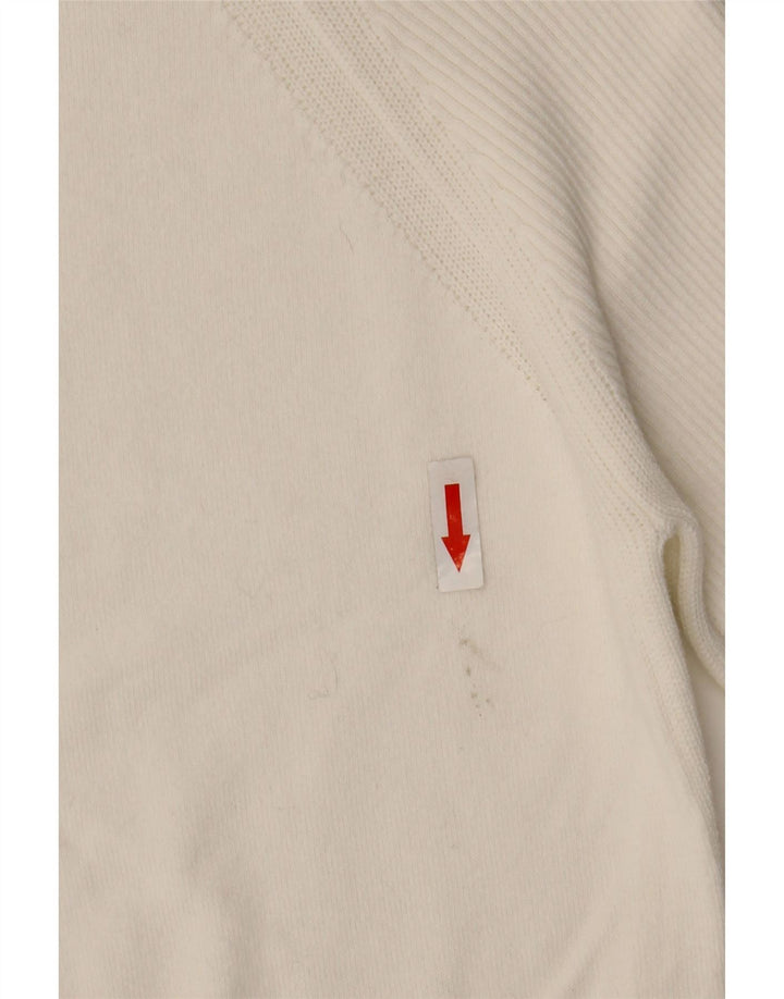 Marks & Spencer Pull col bateau pour femme UK 10 Petit Blanc