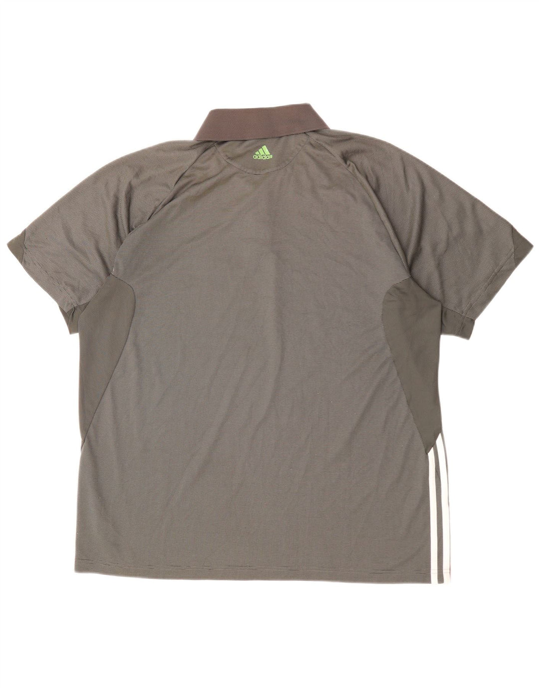 ADIDAS Polo Rolando Carros XL Homme Gris Rayure Fine