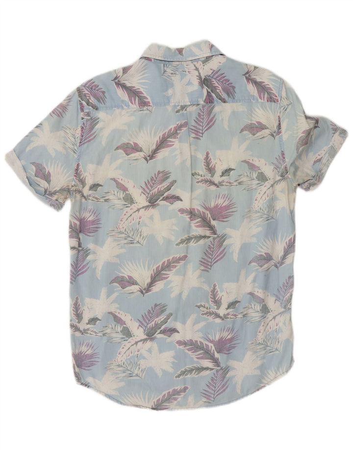 Superdry Chemise à Manches Courtes Regular Fit Homme Bleu Moyen Floral Coton
