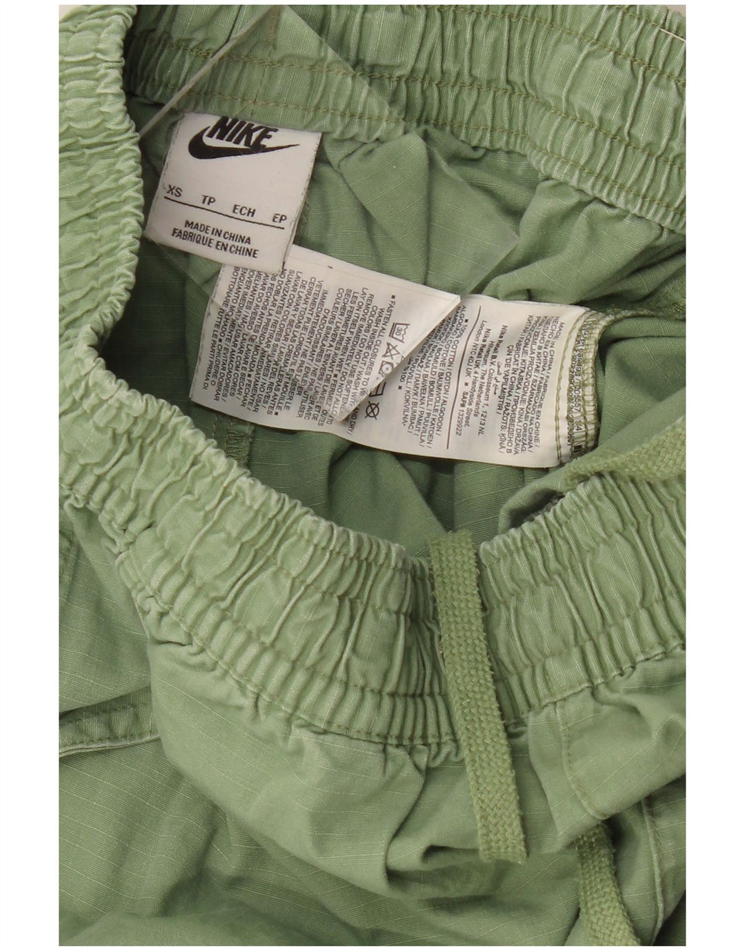 NIKE Short de sport pour femme UK 6 XS Vert Coton