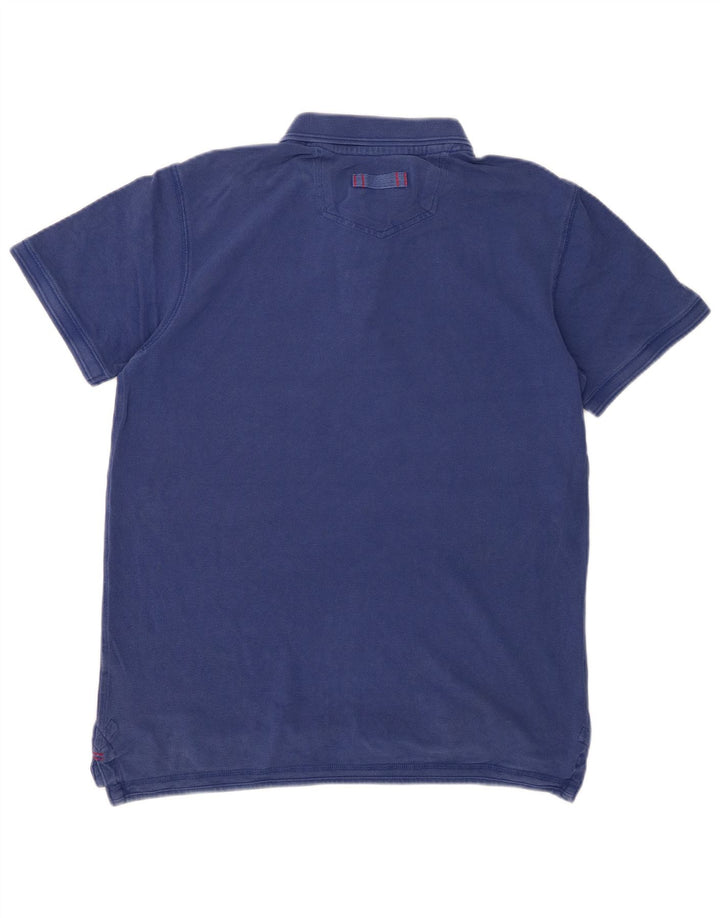 FAT FACE Polo Homme Bleu Moyen Coton
