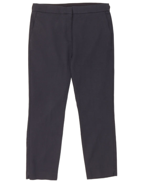 Zara Pantalon Chino Fuselé Femme 2XL W34 L26 Bleu Marine Coton