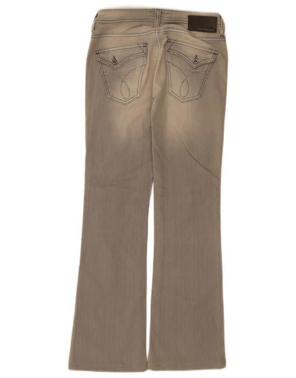 Calvin Klein Jean Bootcut Femme W26 L30 Gris Coton