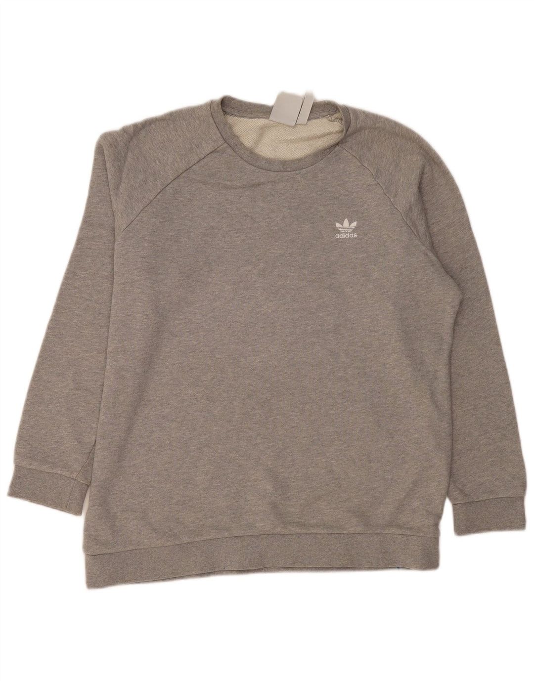 ADIDAS Mens Sweatshirt Jumper Large Grey Cotton