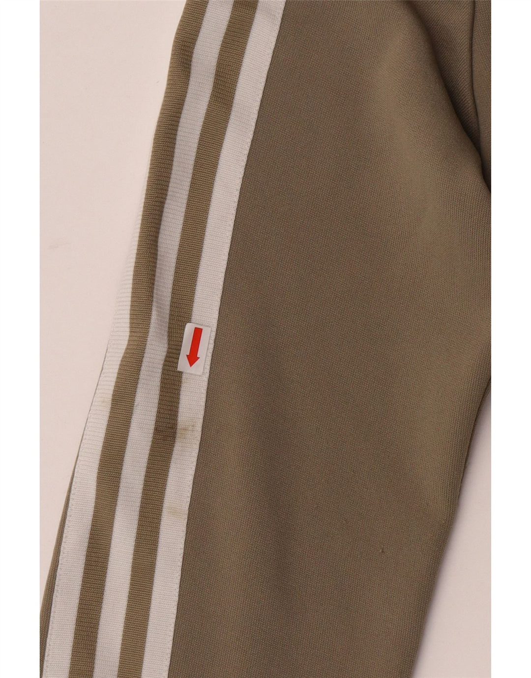 Adidas Pull à capuche zippé pour femme UK 12 Kaki moyen Polyester