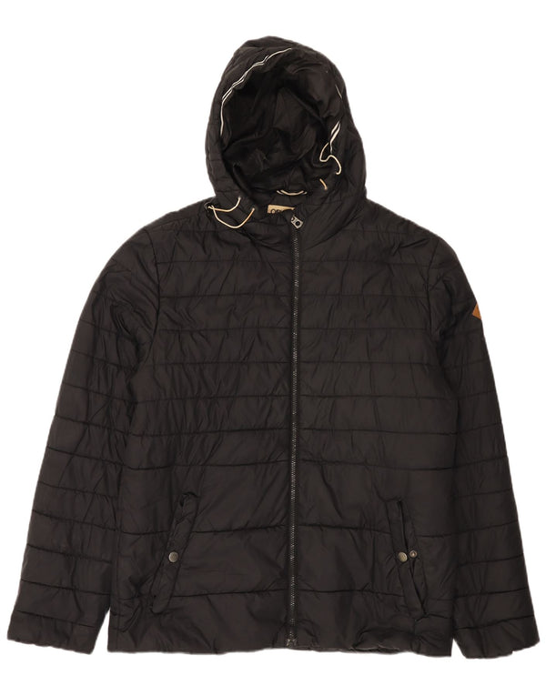 Jack & Jones Veste matelassée à capuche pour homme UK 40 Large Noir