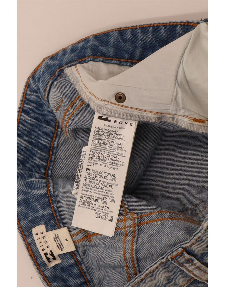 Billabong Short en jean vieilli pour femme W26 Petit coton bleu