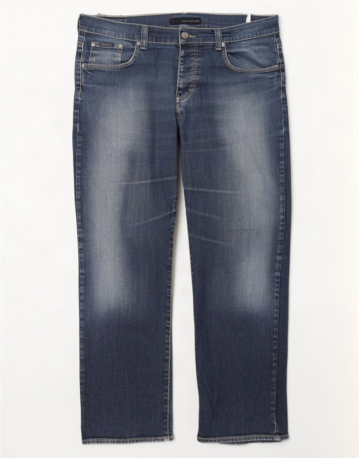 Calvin Klein Jean droit W36 L31 homme bleu