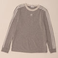 Adidas Haut à manches longues pour femme UK 12 Gris moyen Coton