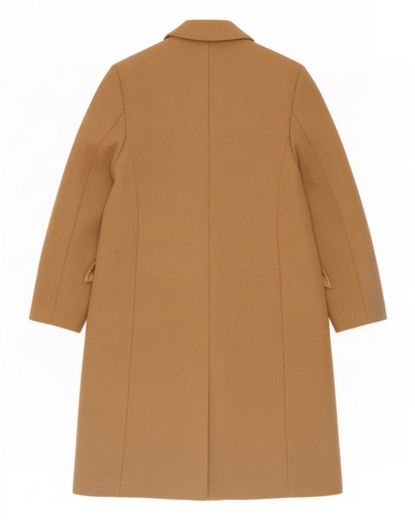 Zara Manteau surdimensionné à double boutonnage pour femme UK 6 XS Laine beige