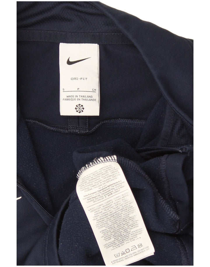 Haut de survêtement Nike Dri Fit pour hommes, petit, bleu marine, colour block