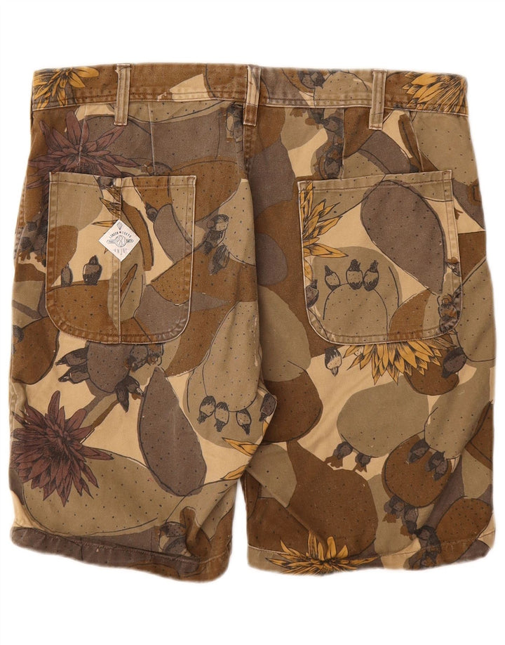 PAUL SMITH Short décontracté graphique pour homme W31 en coton kaki moyen