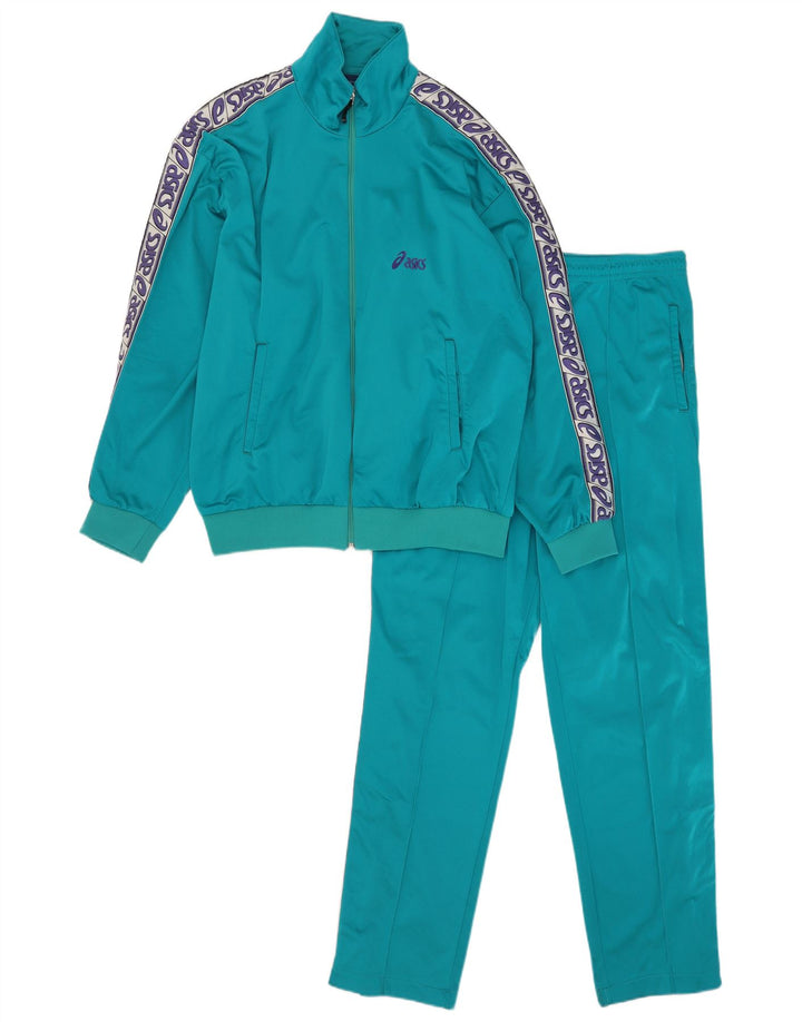 Asics Survêtement complet graphique pour femme IT 52 Large Bleu Colourblock