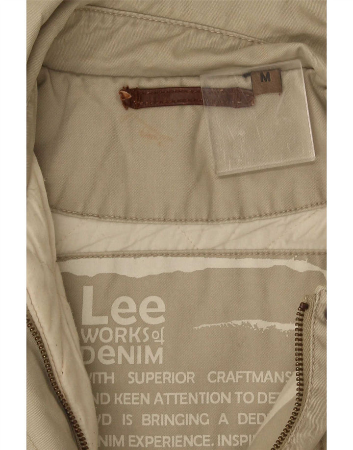 Lee Veste utilitaire pour femme UK 14 Coton beige moyen