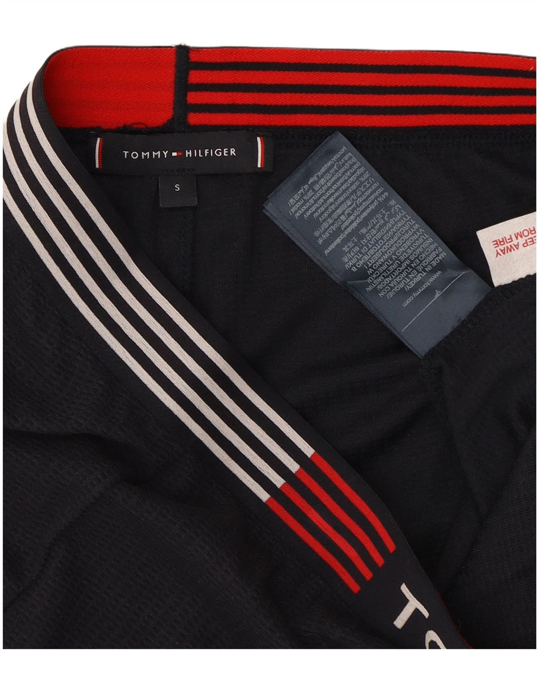 Tommy Hilfiger Short de sport graphique pour homme Petit bleu marine Polyester