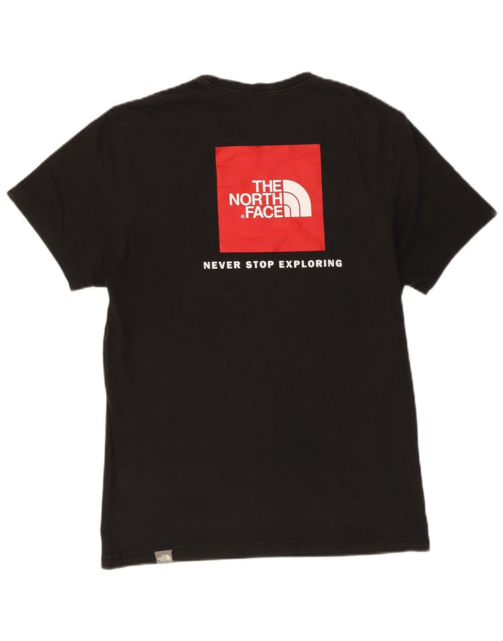 THE NORTH FACE Mens Graphic T-Shirt Top Medium Black Cotton