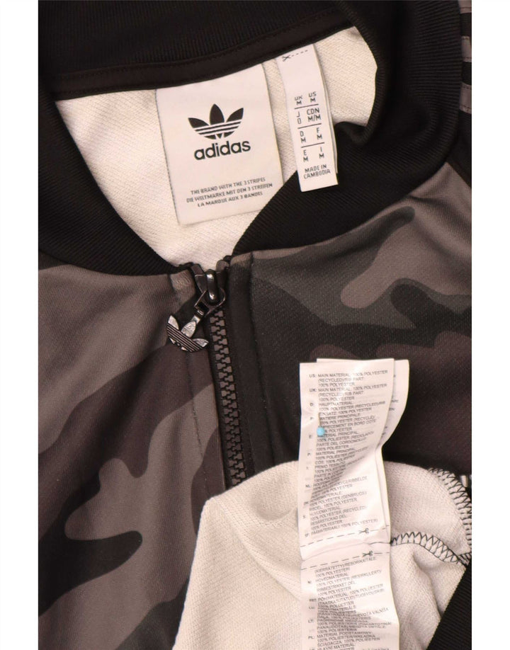 Adidas Veste de survêtement pour homme Gris moyen Camouflage Polyester Sports