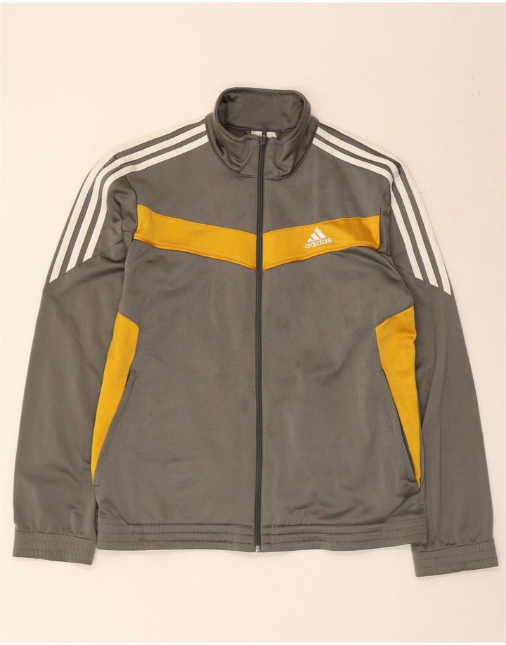 Adidas Veste de survêtement pour homme Petit Gris Colorblock Polyester