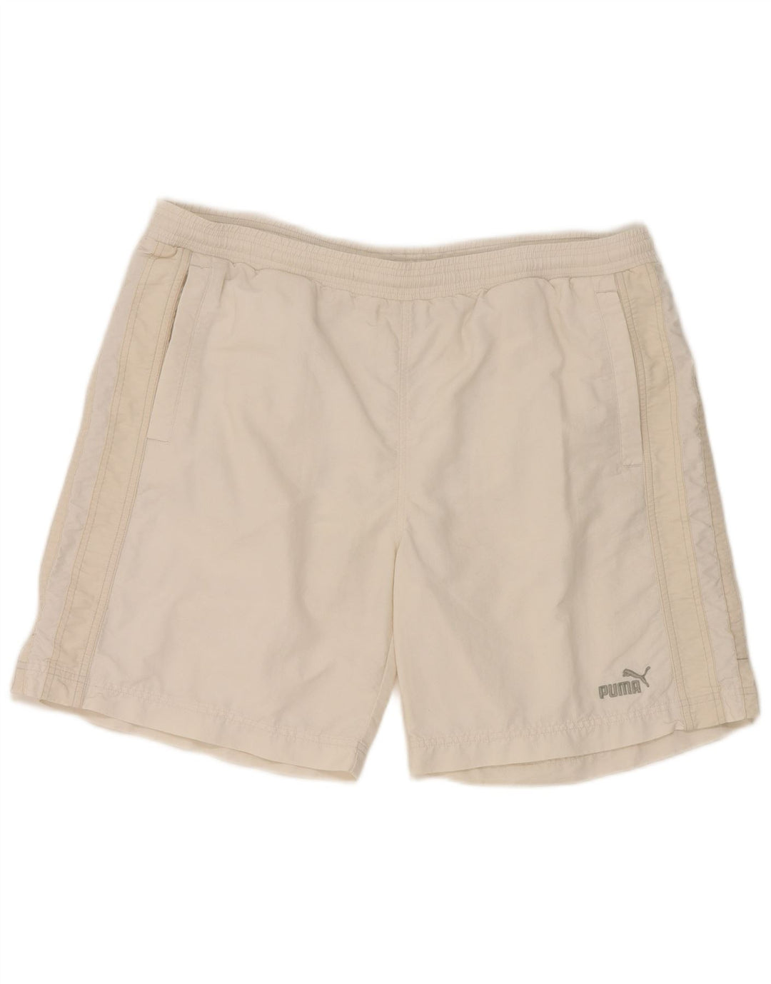 Puma Short de Sport XL Homme Blanc Nylon