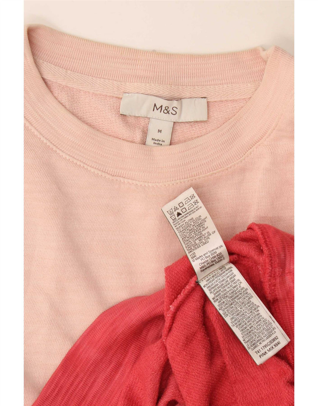 Marks & Spencer Sweat-shirt pour femme UK 44 Rose moyen Colourblock