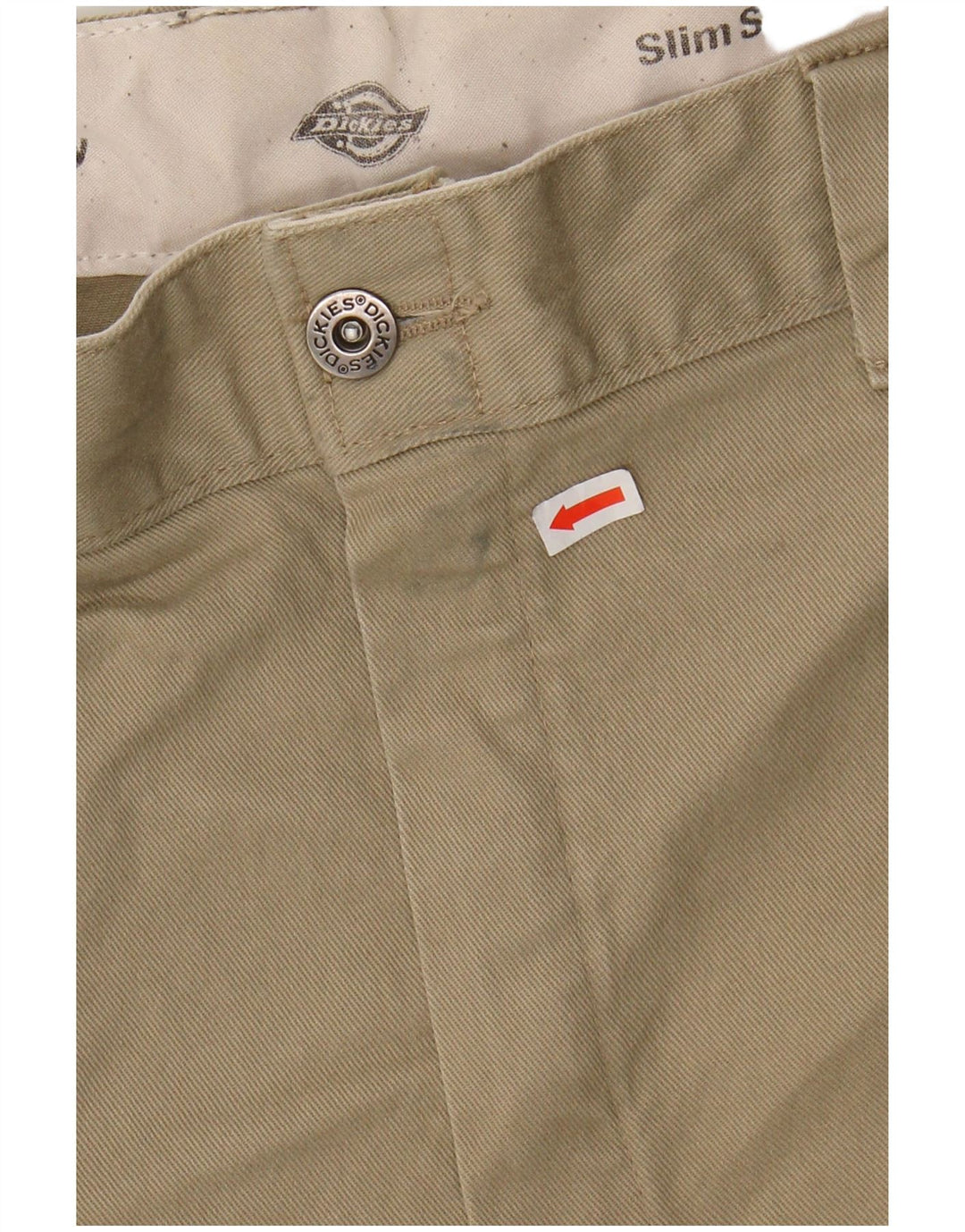 DICKIES Pantalon Chino Slim Skinny Homme W38 L34 Coton Beige
