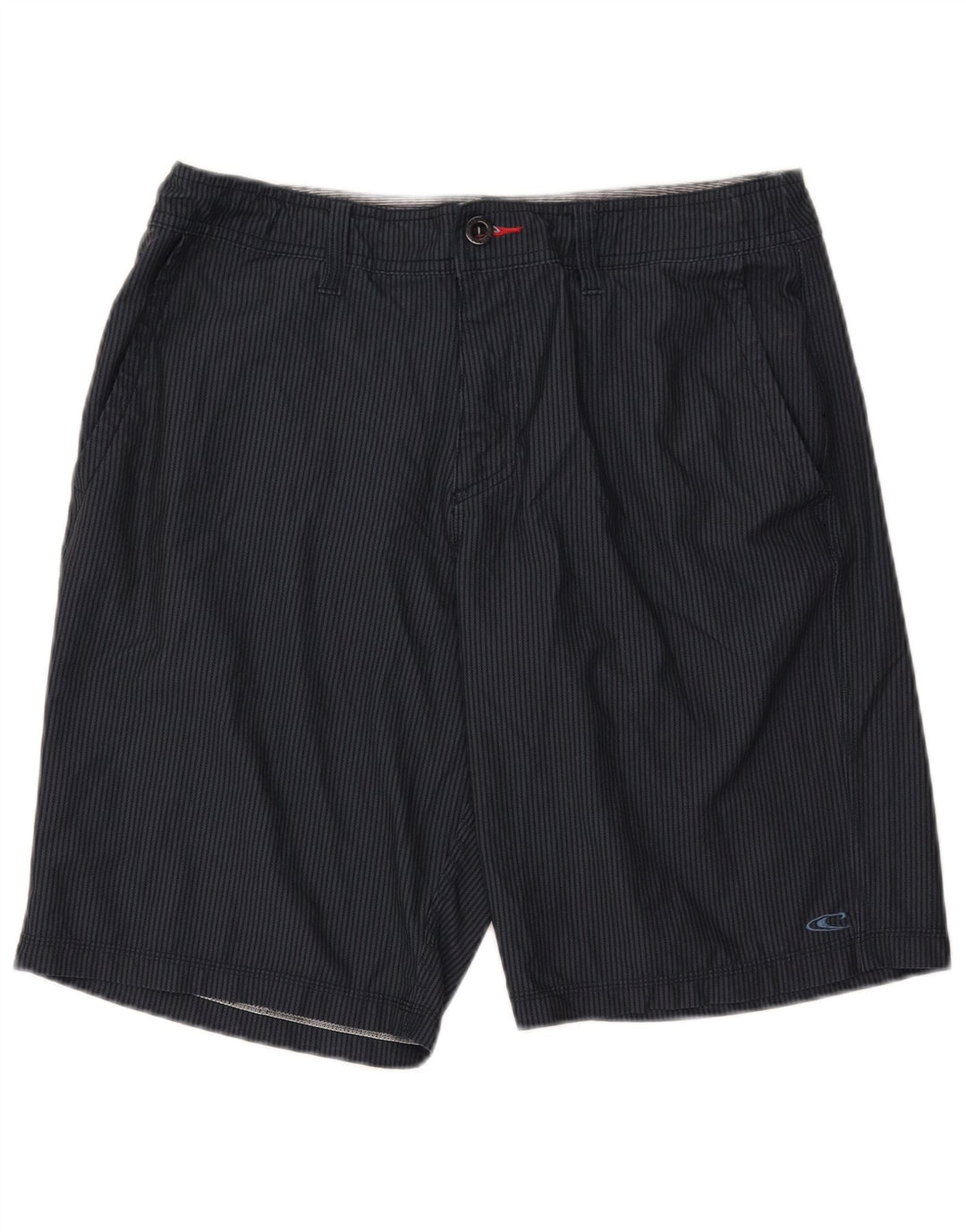 O'Neill Short Chino Homme W34 Large Bleu Marine à Fines Rayures Polyester