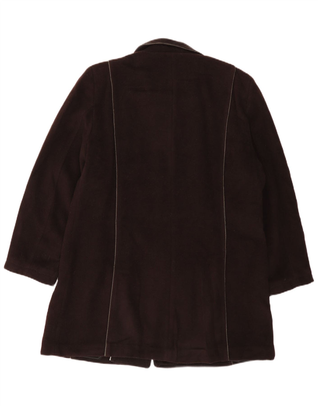 LONDON FOG Manteau Femme UK 16 Grande Laine Marron